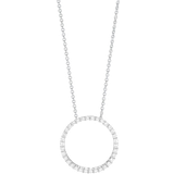 Sif jakobs biella halskæde Sif Jakobs Biella Grande Necklace - Silver/Transparent