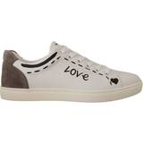 Dolce & Gabbana Dame Sko Dolce & Gabbana Leather Sneakers Shoes M - White