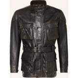 Belstaff Skind Tøj Belstaff Black Legacy Trialmaster Panther Leather Jacket Antique Black IT
