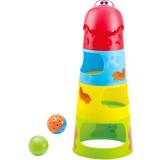 Playgo Stabellegetøj Playgo Stacking Tower with Ball Track 6 pcs. Fjernlager, 5-6 dages levering