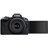 Canon Billedstabilisering Spejlreflekskameraer Canon EOS R50 + RF-S 18-45mm Travel Kit (Shoulder Bag & 64GB SD Card)