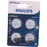 Batterier - Hvid - Knapcellebatterier Batterier & Opladere Philips minicelle cr2450 4-pak