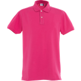 Clique Pink Overdele Clique Stretch Premium Polo Shirt Men's - Cerise