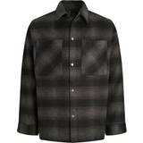 Jack & Jones Trykknapper Overtøj Jack & Jones Bane Shirt Jacket - Grey/Black