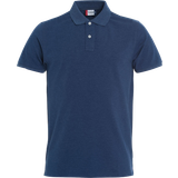 Clique Stretch Premium Polo Shirt Men's - Blue Melange