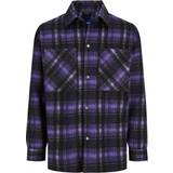 Jack & Jones Trykknapper Overtøj Jack & Jones Bane Shirt Jacket - Purple/Deep Lavender