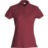 Clique Slids Overdele Clique Basic Polo T-shirt Women's - Burgundy