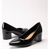 Dame - Velcrobånd Højhælede sko Duffy 97-10815 Black
