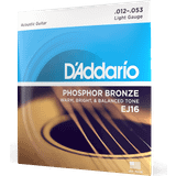 Fosforbronze - Guitar Strenge D'Addario EJ16 12-53