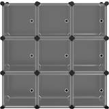 Stål - Transparent Kasser & Kurve vidaXL Cube Organiser Room Divider Opbevaringsboks
