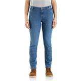 Dame - Kort Jeans Carhartt Women's Rugged Flex Relaxed Fit Double-Front Jean, Linden