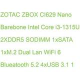 Zotac Stationære computere Zotac ZBOX CI629 Nano Barebone