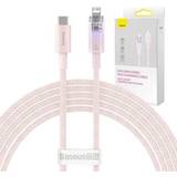 Baseus Pink Kabler Baseus Fast Charging cable USB-A to Lightning Explorer Series 2m 20W pink