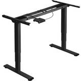 Grå - Ja (Elektrisk) Skrivebord tectake Metal table Skrivebord 60x168cm