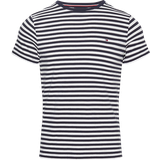 Tommy Hilfiger Rund hals Overdele Tommy Hilfiger Flag Embroidery Extra Slim Fit T-shirt - Desert Sky/White