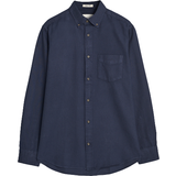 Gant Skjortekrave Overdele Gant Herringbone Flannel Shirt - Marine