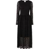 Elastan/Lycra/Spandex - Lange kjoler - S Noella Lace Dress Black