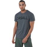 Casall L Overdele Casall Logo Tee Grey, Male, Tøj, T-shirt, Træning, Grå