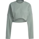 10 - Dame - Grøn Sweatere adidas Yoga Studio Crop Sweatshirt