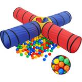 Tyggelegetøj Legekugler vidaXL Legetunnel til børn 250 bolde flerfarvet