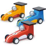Legetøjsbil Mentari 3 racerbiler med optræk