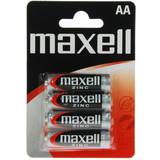 Maxell Batterier & Opladere Maxell 4 x AA, Engangsbatteri, AA, Zink-carb.