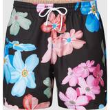 Hugo Boss Sort Badetøj HUGO BOSS Floral-print swim shorts with logo detail