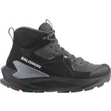 Salomon Sort Sko Salomon Men's Walking Boots Elixir Mid Gtx Black/Magnet/Quiet Shade for Men Grey
