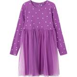 Kjoler Name It Girl's Ofelia Dress - Hyacinth Violet