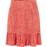 Flæse - Rød Tøj Pieces Nya Mini Skirt - Poppy Red
