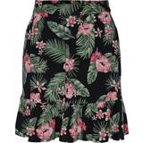 Pieces Blomstrede Nederdele Pieces Nya Mini Skirt - Loden Frost