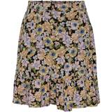 Høj talje - Viskose Nederdele Pieces Nya Mini Skirt - Desert Flower
