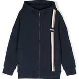 Elastan - Lynlås Overdele HUGO BOSS Kidswear hooded jacket kids Cotton/Polyester/Cotton/Spandex/Elastane Blue