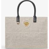 Versace Bomuld Tasker Versace Tote Bags La Medusa Tote beige Tote Bags for ladies