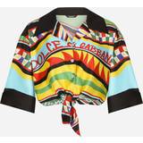 42 - Kort Overdele Dolce & Gabbana Printed silk shirt multicoloured
