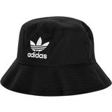 Adidas Herre Hatte adidas Adicolor Trefoil Bucket Hat - Black/White