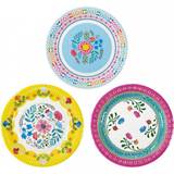 Talking Tables Disposable Plates Boho Floral 12-pack