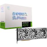 GeForce RTX 4070 - Nvidia Geforce Grafikkort MSI GeForce RTX 4070 Gaming X Slim White HDMI 3xDP 12GB