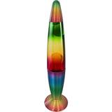 Glas - Grå Børneværelse Conzept Rainbow 40cm Lavalampe