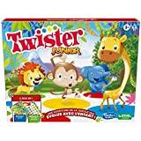 Hasbro Twister Junior, wendbare Matte, Dschungel-Abenteuer, 2 Spiele in 1, Indoor-Gruppenspiel für 2 bis 4 Spieler