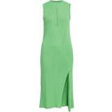 Grøn - Silke Kjoler Object Ribstrikket Strikket Kjole Grøn