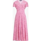 French Connection Pink Tøj French Connection Women's Bernice Delphine V Neck Dress Pink