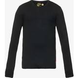 Polo Ralph Lauren Polyamid Overdele Polo Ralph Lauren Mens Black Long-sleeved Slim-fit Stretch-jersey T-shirt