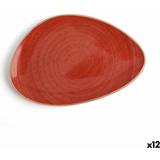 Keramik - Rød Tallerkener Ariane Plosek krožnik Terra Trekantet Flad tallerken