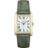 Accurist Dame Ure Accurist Rectangle Ladies' Green Leather