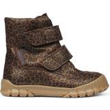 Brun Vintersko Angulus TEX-støvler brun leopard 2115-101