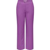 Only Lilla Bukser & Shorts Only Lana-Berry Mid Straight Pant Dewberry