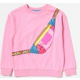 Pink Striktrøjer Børnetøj Marc Jacobs Girls Apricot Kids Graphic-print Long-sleeve Cotton-jersey Sweatshirt 4-12 Years Years