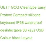 Gett Tastaturer Gett TKG-088-GCQ-IP68-KGEH-BLACK-USB-DE Medical Grade