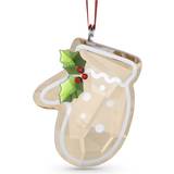 Cylindrisk Brugskunst Swarovski Holiday Cheers Gingerbread Glove Christmas Tree Ornament